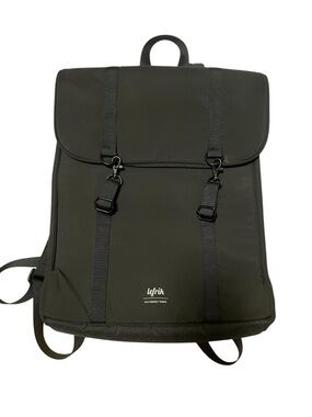 Lefrik Black Minimalist Laptop Backpack Unisex - Eco Friendly Commuter Bag